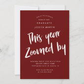 Pandemie Abschluss Foto Party Einladung (Vorderseite)