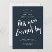 Pandemie Abschluss Foto Party Einladung (Vorderseite)