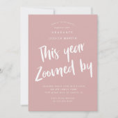 Pandemie Abschluss Foto Party Einladung (Vorderseite)