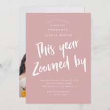 Pandemie Abschluss Foto Party Einladung