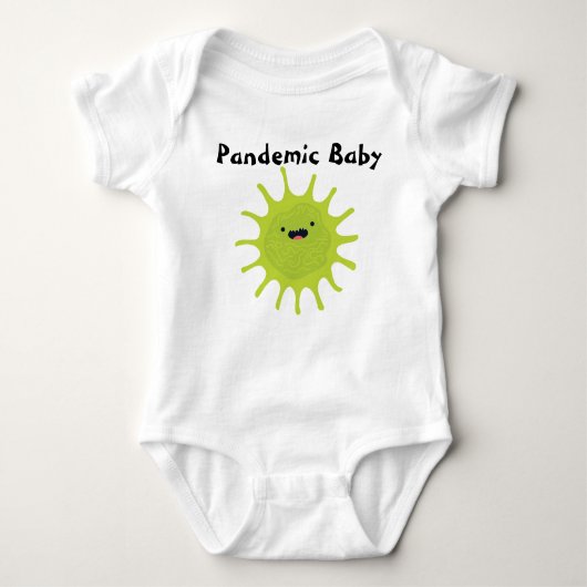 Pandemie-Baby-Green-Virus Niedlich Funny Baby Strampler (Vorderseite)