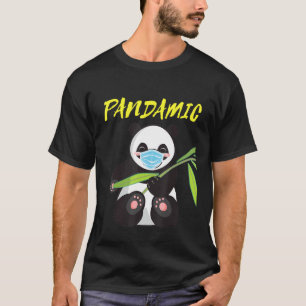 Pandemie-Bambusbär mit Maske Pandemie-Vater-Panda T-Shirt