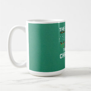Pandemie, die Weihnachten 2022 gestohlen hässliche Kaffeetasse