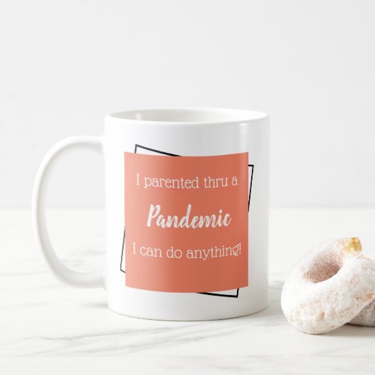 Pandemie Ermutigung von Eltern Korallenriffe Erinn Kaffeetasse (Mit Donut)