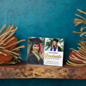 Pandemie Graduate 2025 2 Foto Collage Fotoplatte (Seite)