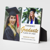 Pandemie Graduate 2025 2 Foto Collage Fotoplatte (Seite)