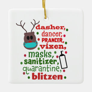 Pandemie Keramikornament