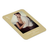 Pandemie Modernes Gold Happy Holidays Custom Foto Magnet (Rechte Seite)