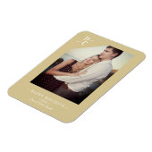 Pandemie Modernes Gold Happy Holidays Custom Foto Magnet (Linke Seite)