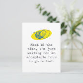 Pandemie Postkarte: Gewartet für akzeptable Überna Postkarte (Stehend Vorderseite)