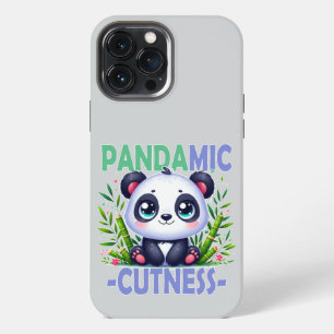 Pandemie-Schmusekitzel Wortwitz. Süßer Baby-Panda- iPhone 13 Pro Max Hülle