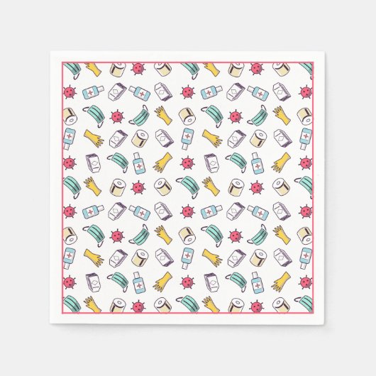 Pandemie Serviette (Vorderseite)