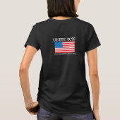 Pandemie USA Frauen Schwarz T-Shirt (Rückseite)