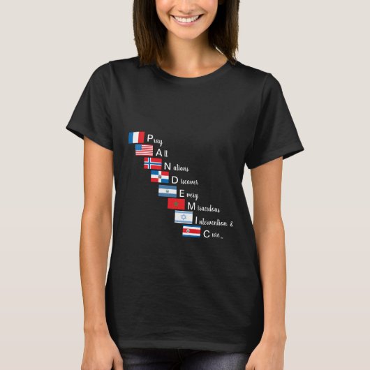 Pandemie USA Frauen Schwarz T-Shirt (Vorderseite)
