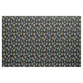 Pandemien und Positiven - Schwarz Stoff (Fat Quarter (45,7 x 55,9 cm))
