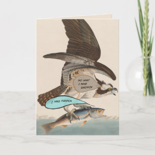 Pandemisch lustige Geburtstagskarte birdpox vs Fis Karte