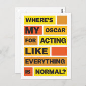 Pandemischer Spaß: Schauspiel Wie alles ist normal Postkarte (Vorne/Hinten)