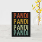 Pandi City Philippines Retro Karte (Gelbe Blume)