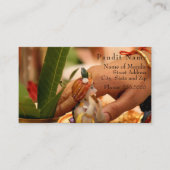 Pandit Kontakt-Karte (Tempel-Standort u. Telefonnummerkarte (Vorderseite)