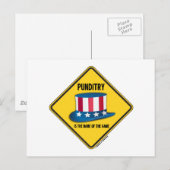 Panditry ist der Name des Spielwarnungszeichens Postkarte (Vorne/Hinten)