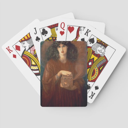 Pandora, 1871 (Öl auf Leinwand) Spielkarten (Rückseite)
