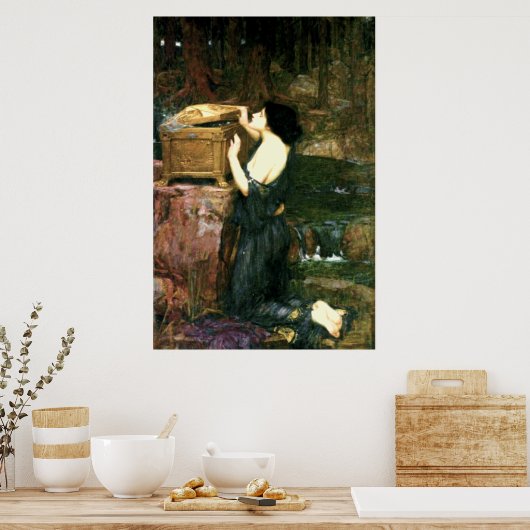 Pandora (1896)~ Kunsthandwerkliche Leinwand Poster (Küche)