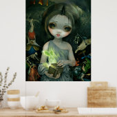 Pandora ART DRUCKEN Große Augen Postfach Pandora Poster (Küche)