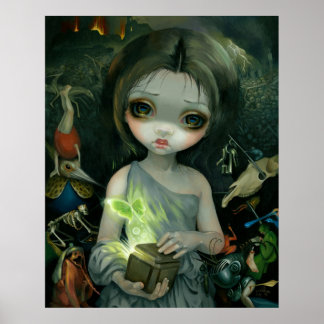 Pandora ART DRUCKEN Große Augen Postfach Pandora Poster