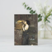 Pandora, by John William Waterhouse, 1896 Postkarte (Stehend Vorderseite)