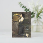 Pandora, by John William Waterhouse, 1896 Postkarte (Stehend Vorderseite)