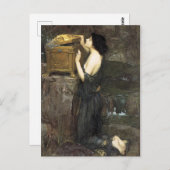Pandora, by John William Waterhouse, 1896 Postkarte (Vorne/Hinten)