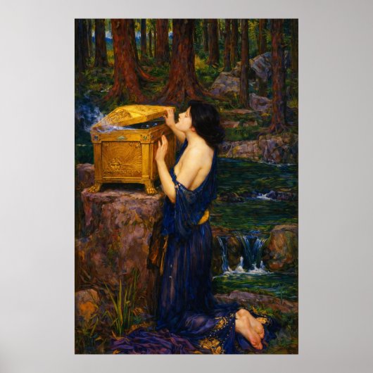 Pandora by John William Waterhouse  Poster (Vorne)
