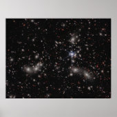 Pandora-Cluster (NIRCam Image) JWST-Foto Poster (Vorne)