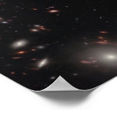 Pandora-Cluster (NIRCam Image) JWST-Foto Poster (Ecke)