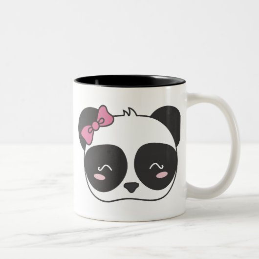 Pandora, der entzückende Panda Zweifarbige Tasse (Rechts)