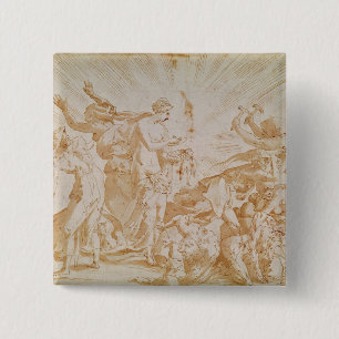 Pandora, die den Kasten öffnet Button