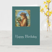 "Pandora" durch Alma-Tadema Karte (Gelbe Blume)