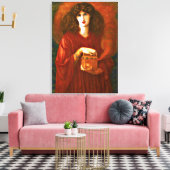 Pandora - Gemälde von Dante Gabriel Rosetti Leinwanddruck (Insitu (Wohnzimmer))