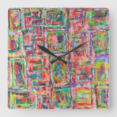 Pandora-Kastenhalle Quadratische Wanduhr (Vorderseite)