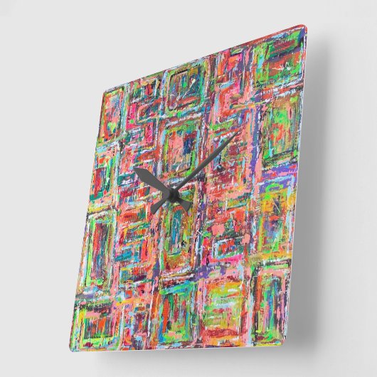 Pandora-Kastenhalle Quadratische Wanduhr (Winkel)