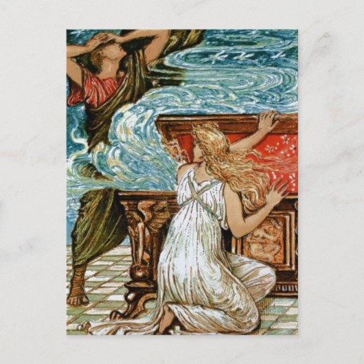 Pandora öffnet die Box Postkarte (Vorderseite)