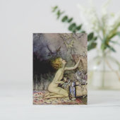 "Pandora öffnet die Box" von Arthur Rackham Postkarte (Stehend Vorderseite)