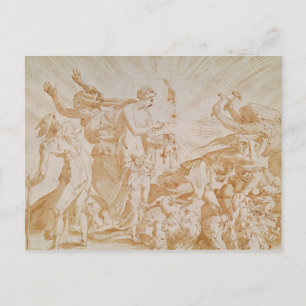 Pandora öffnet die Schachtel Postkarte