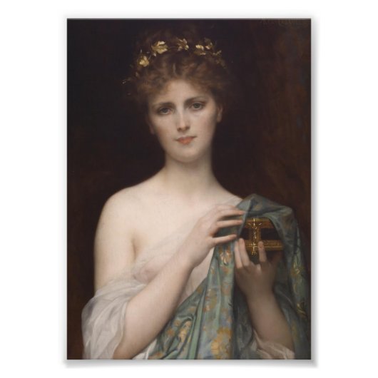 Pandora und die Box Fotodruck (Vorne)