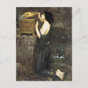Pandora, von John William Waterhouse, 1896 Postkarte