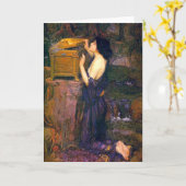 Pandora von John William Waterhouse Karte (Gelbe Blume)