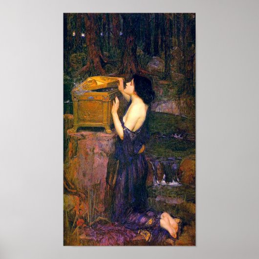 Pandora von John William Waterhouse Poster (Vorne)