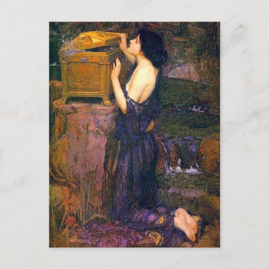 Pandora von John William Waterhouse Postkarte (Vorderseite)