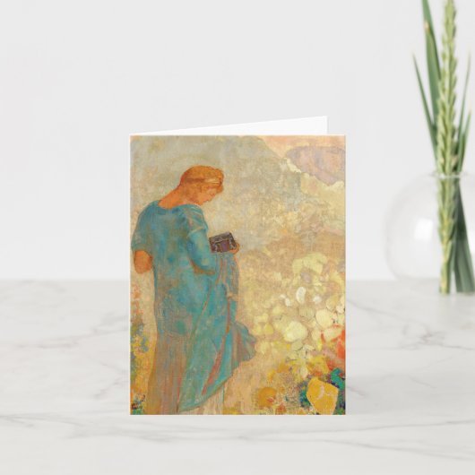 Pandora von Odilon Redon Dankeskarte (Vorderseite)