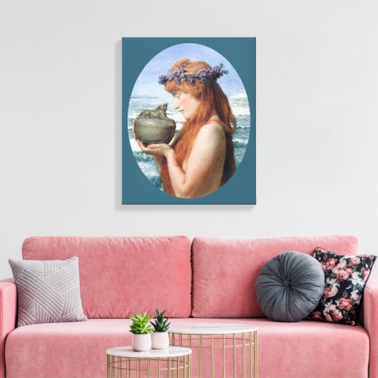 Pandora von Sir Lawrence Alma-Tadema Leinwanddruck (Insitu (Wohnzimmer))